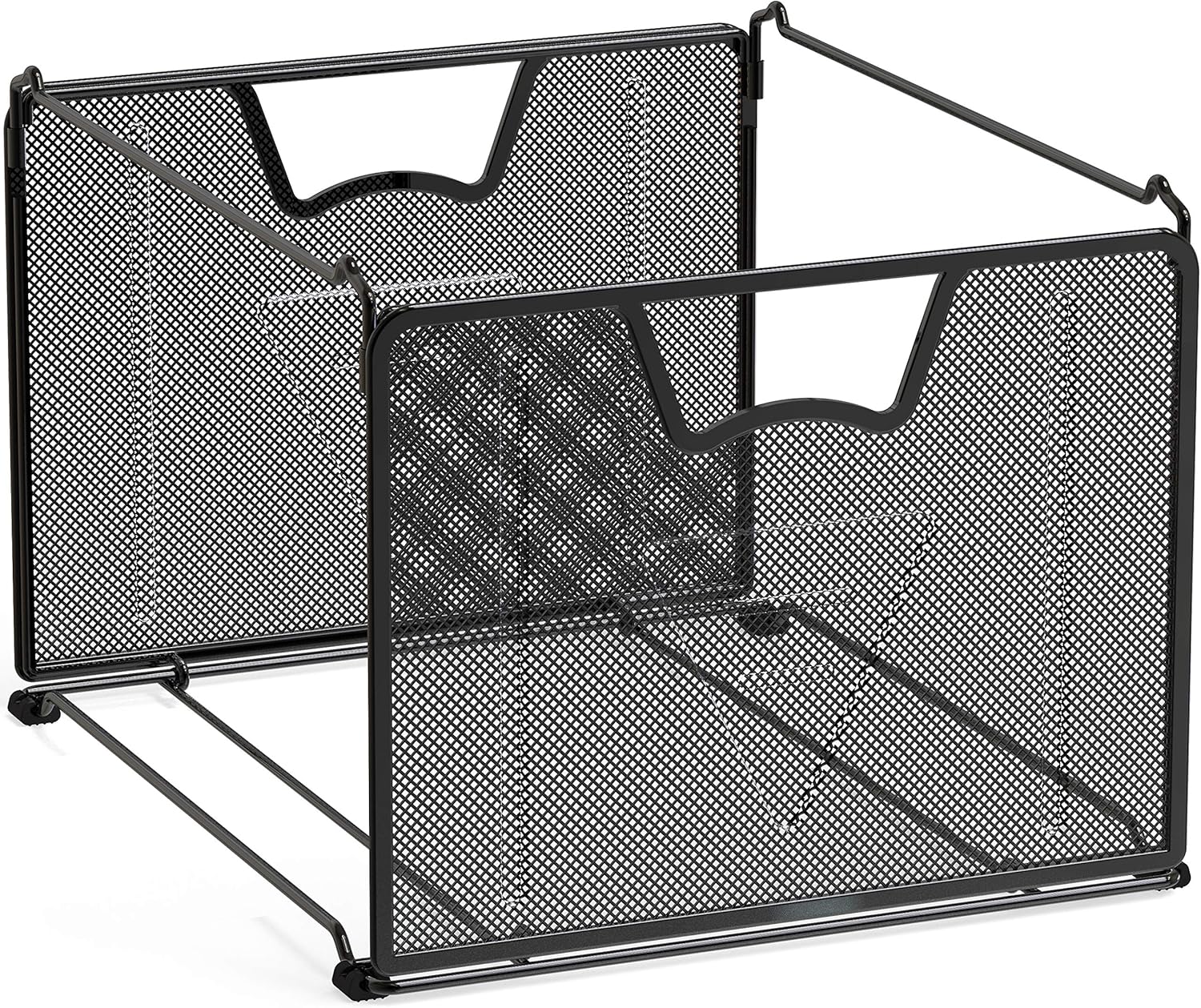 SimpleHouseware Mesh Hanging File Organizer, Black : Office Products