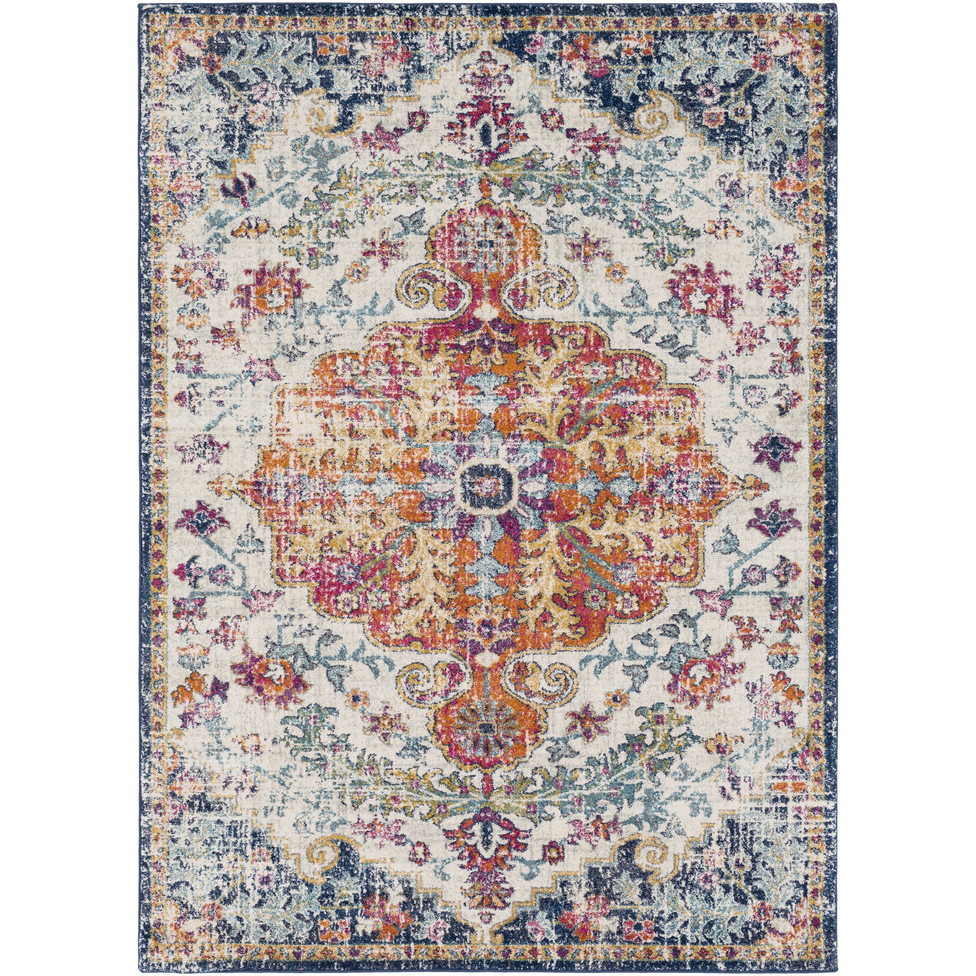 Odelia Beige Updated Traditional Area Rug 9'3" x 12'6"