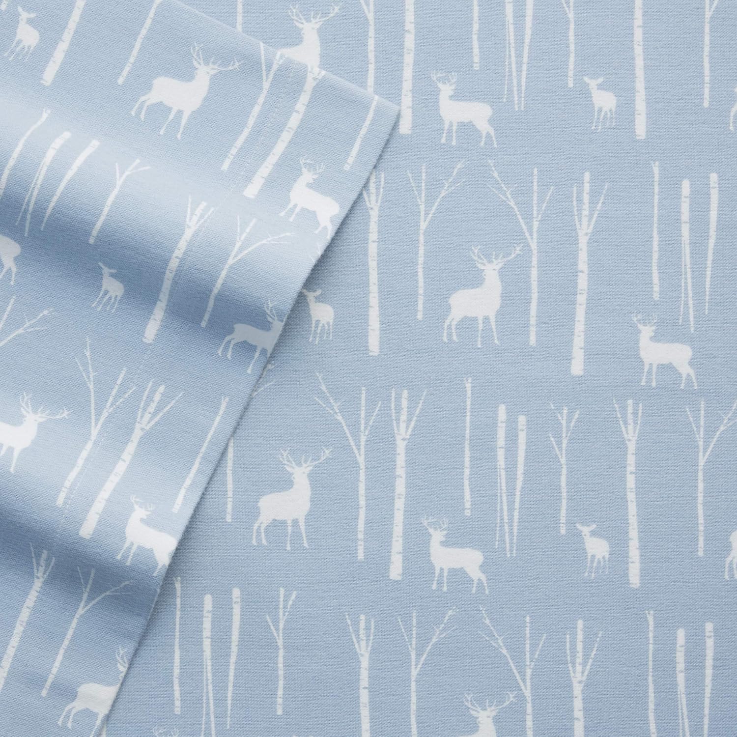 Eddie Bauer Flannel Collection Cotton Bedding Sheet Set, Pre-Shrunk & Brushed for Extra Softness, Comfort, and Cozy Feel, King, Elk Grove: Home & Kitchen