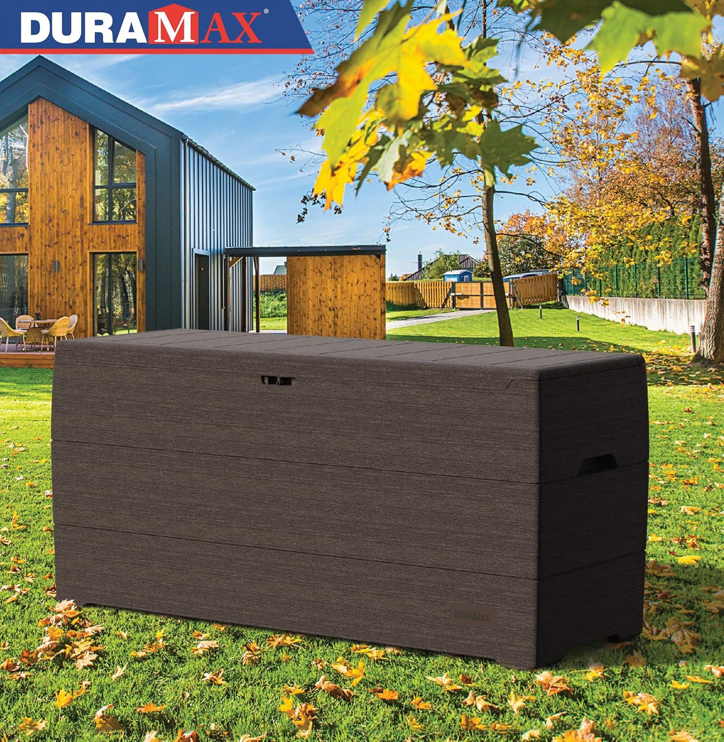 Duramax Cedargrain Durabox 270 Litre/71 Gallon, Outdoor Plastic Deck