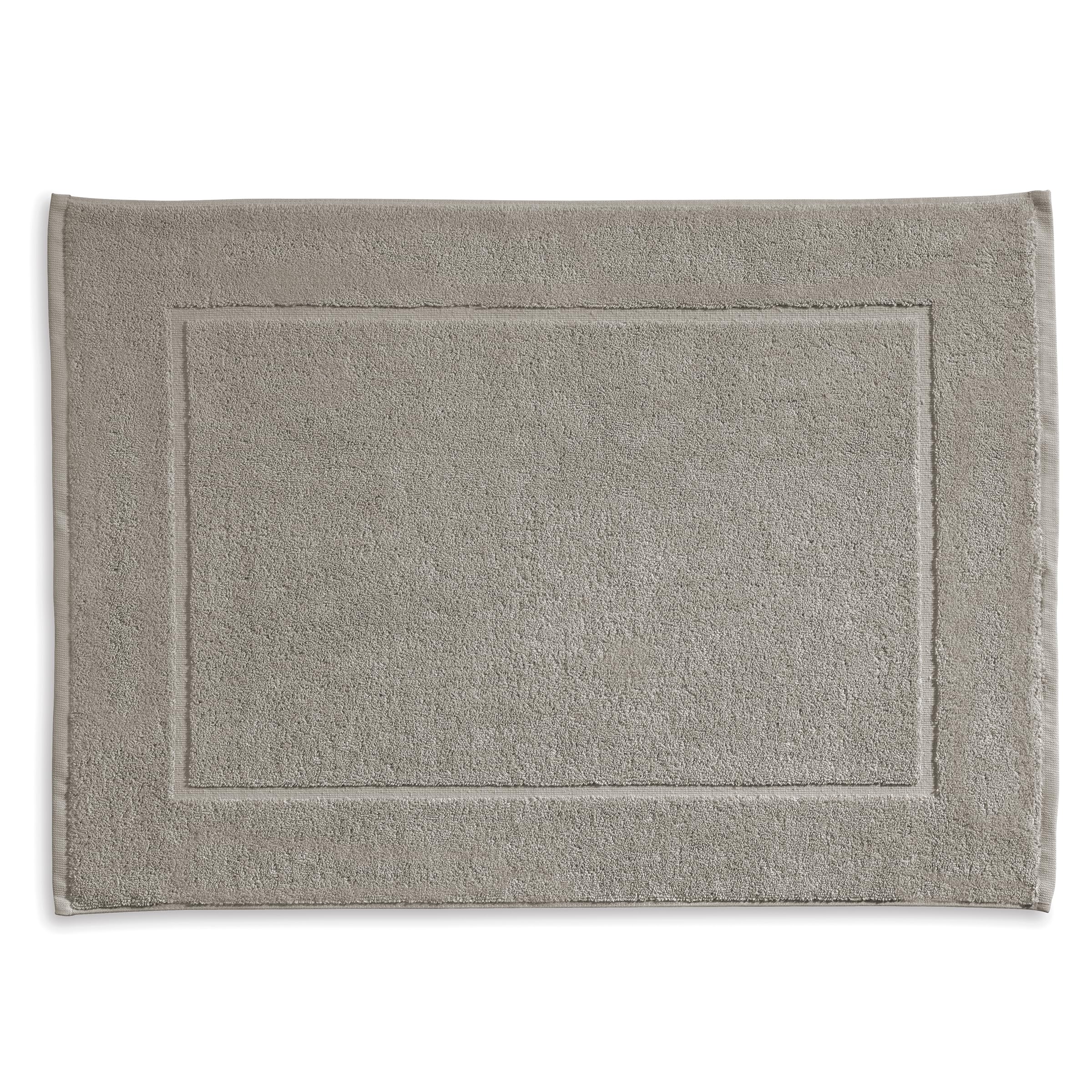 kela Ladessa 23485 Bath Mat 50 cm x 70 cm 100% Cotton Silver Grey Washable at 60 °C Suitable for Underfloor Heating