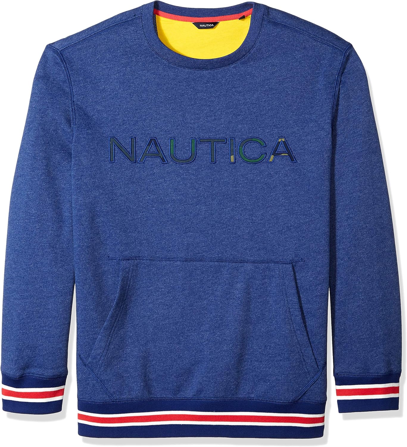 Nautica Men's Long Sleeve Crew Neck Fleece Sweatshirt at Amazon Men’s Clothing store