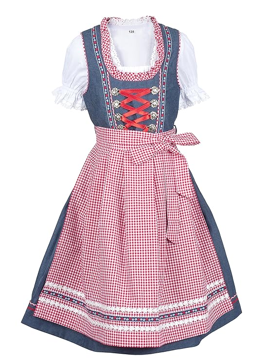 Ramona Lippert Dirndl Kinderdirndl Jeansdirndl Naomi