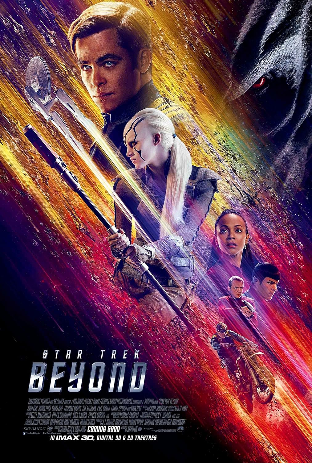 Star Trek Beyond Movie Poster Limited Print Photo Chris Pine Zoe Saldana Size 27x40 #4