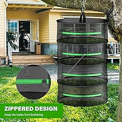 iPower Herb Drying Rack Zippered 4 Layer