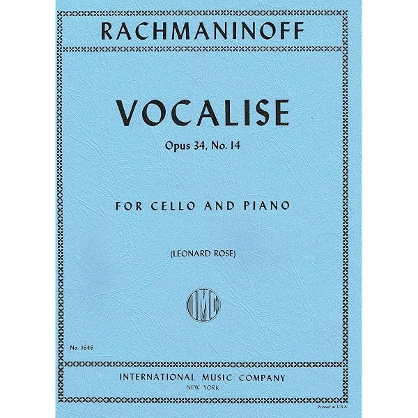 Amazon.com: Rachmaninoff - Vocalise Op. 34 No. 14. For Violin