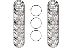 Clipco Book Rings Medium 1.5-Inch Nickel Plated (100-Pack)