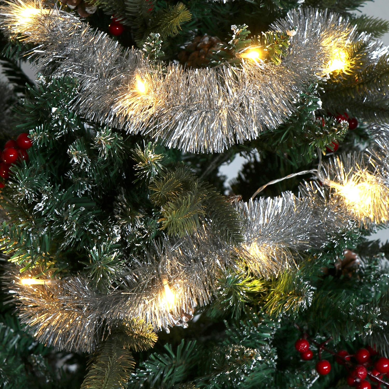 comfour® 3X Girlande Weihnachten Tannengirlande für eine perfekte