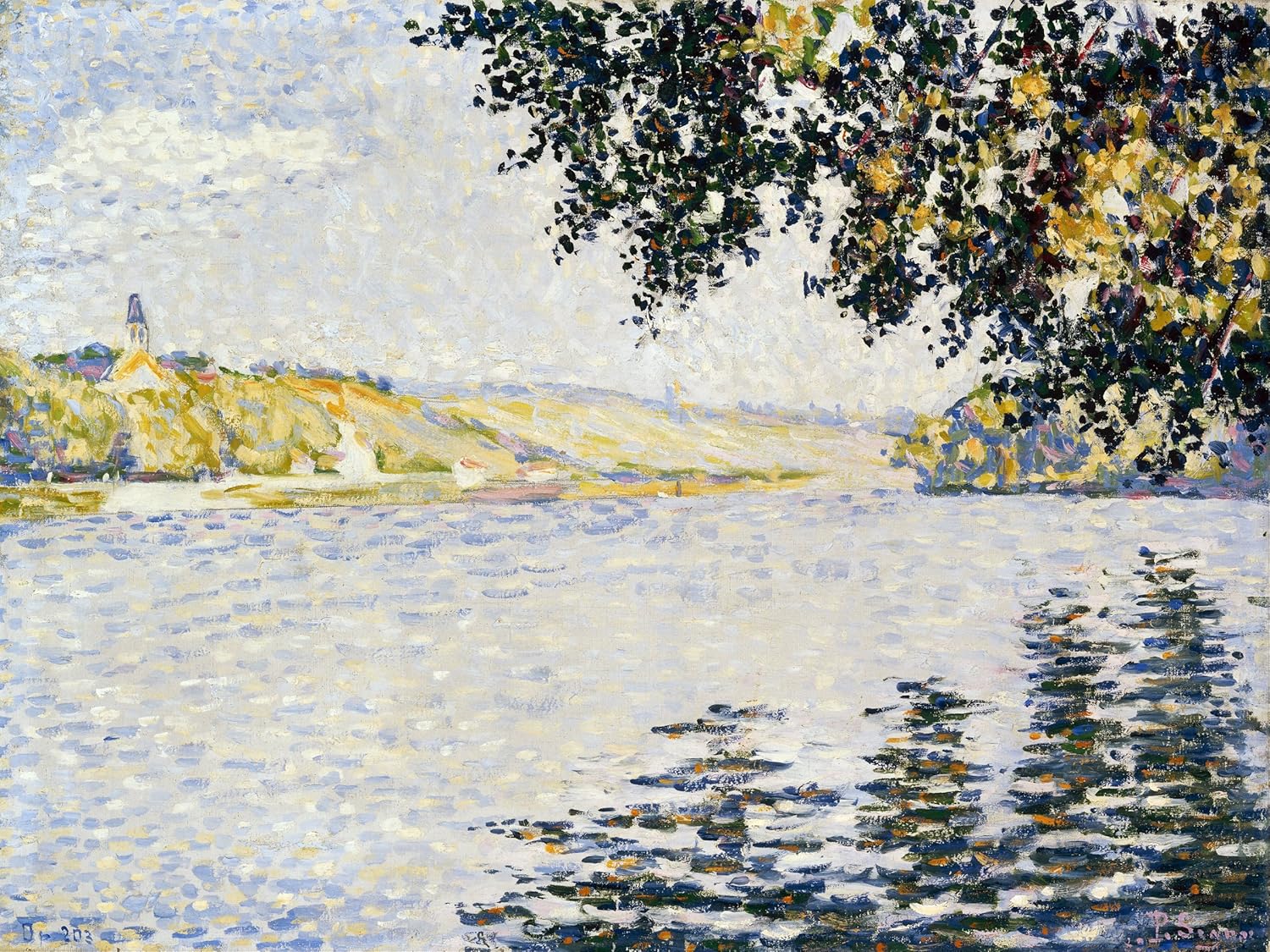 Vista del Sena P. Signac azulejo río mural cocina salpicadero mármol cerámica - Imagen 2 de 50