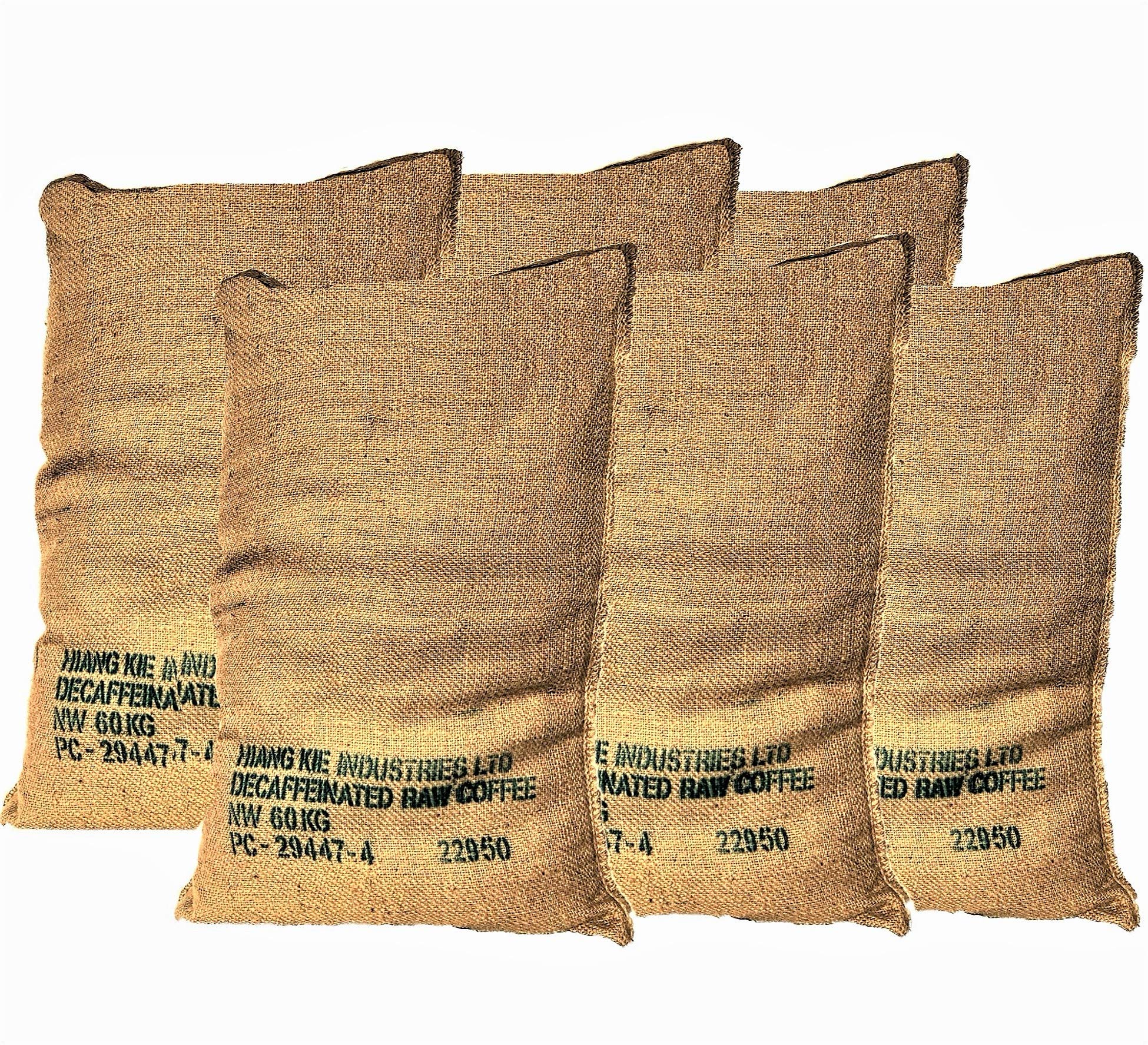 Hessian Jute Sacks large –Pack of 6 units of 70X100 60Kg - Burlap sack suitable for Gardenig and Decoration -100% Natural.