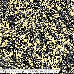 Sprinkle Pop Black Gold Sprinkle Mix| Black and