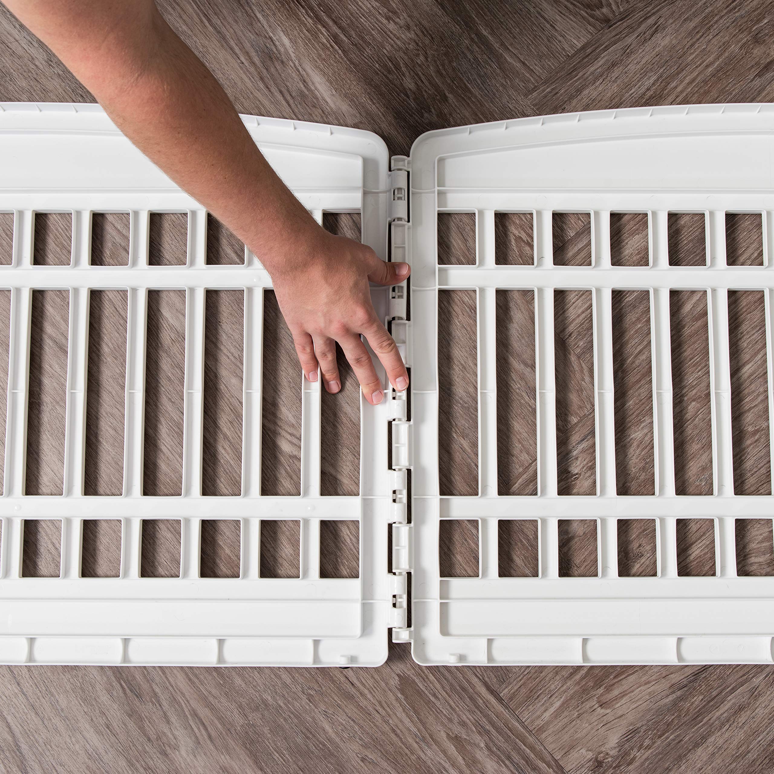 IRIS USA 34 Inch Exercise 8-Panel Pet Playpen with Door