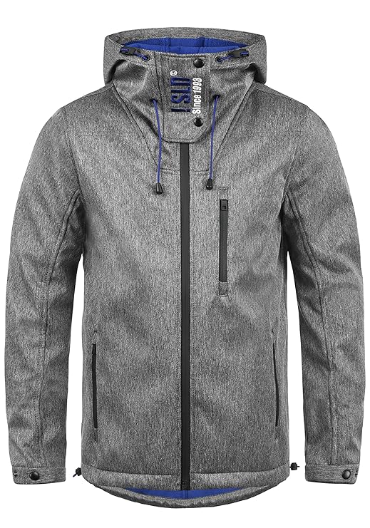!Solid Iacopo Herren Softshell Jacke Funktionsjacke Übergangsjacke Mit Kapuze Und Fleece-Futter