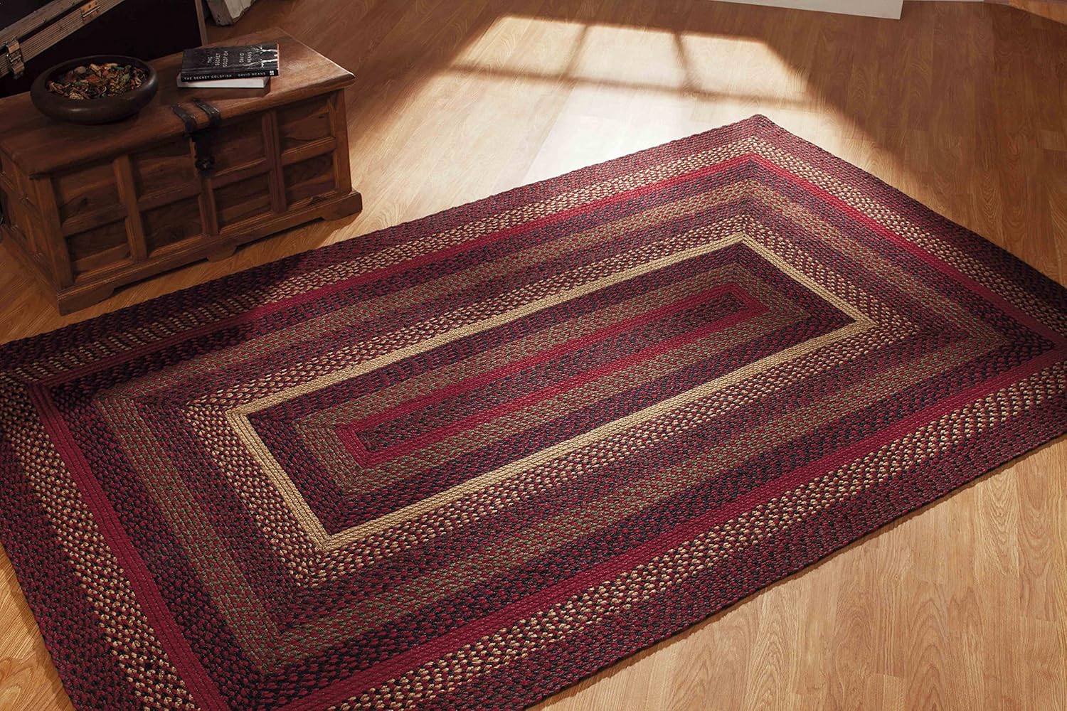 IHF Home Decor Area Accent Rug Bramble Design / Braided Oval Rugs