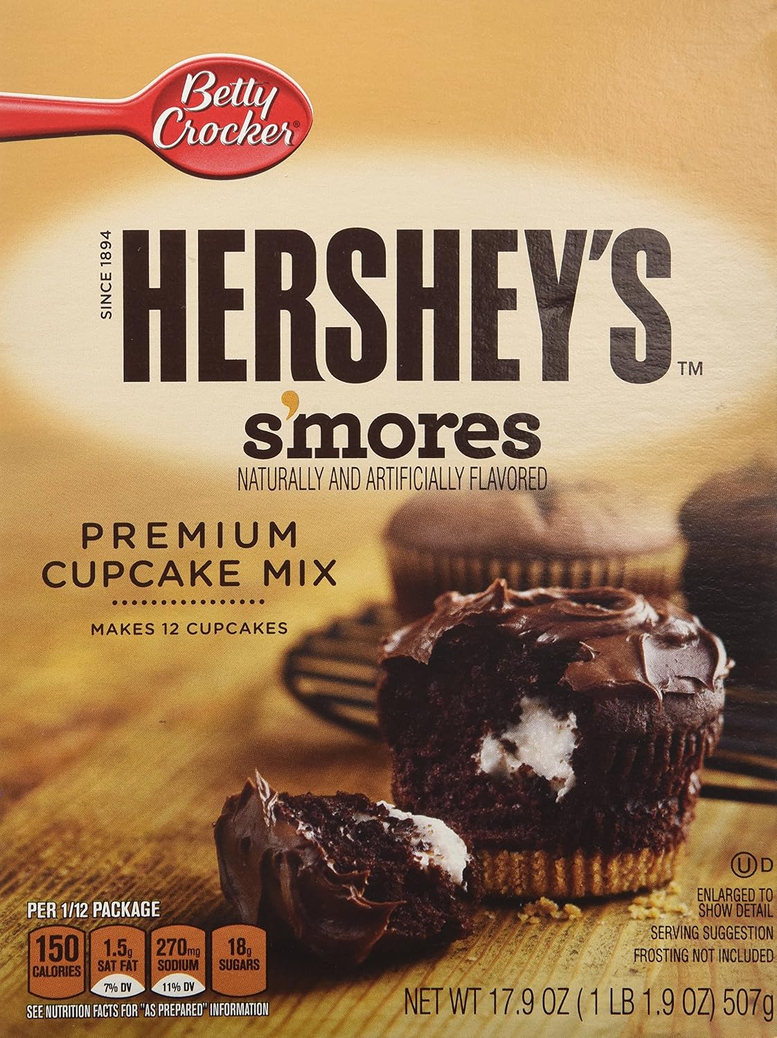 Betty crocker hrshy smr cupcake 17.9oz (016000401723)