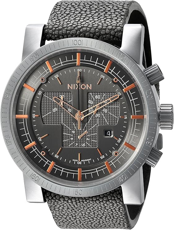 Nixon A4582146 - Reloj de Pulsera Hombre, Color Gris