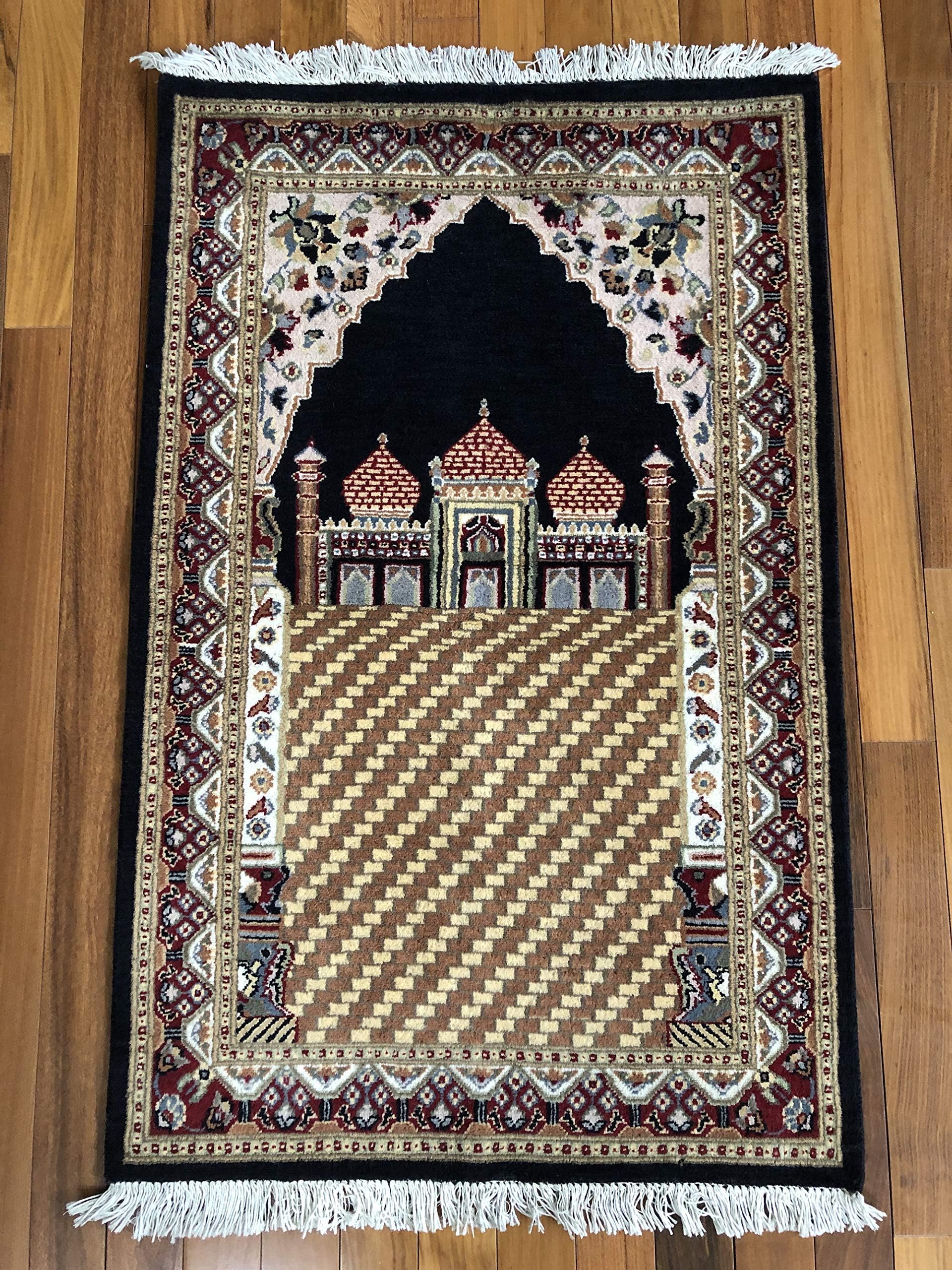 Stampa Rugs 6' x 2' 6'' (ft) | Double Knotted Wool Rug | Prayer Rug | Handmade Design Rug
