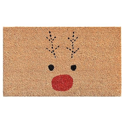 rudolph door mat