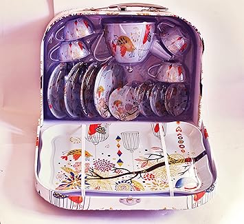 LIMITLESS Shopping Tinplate Tea Set 15 Piece (555-CH003)