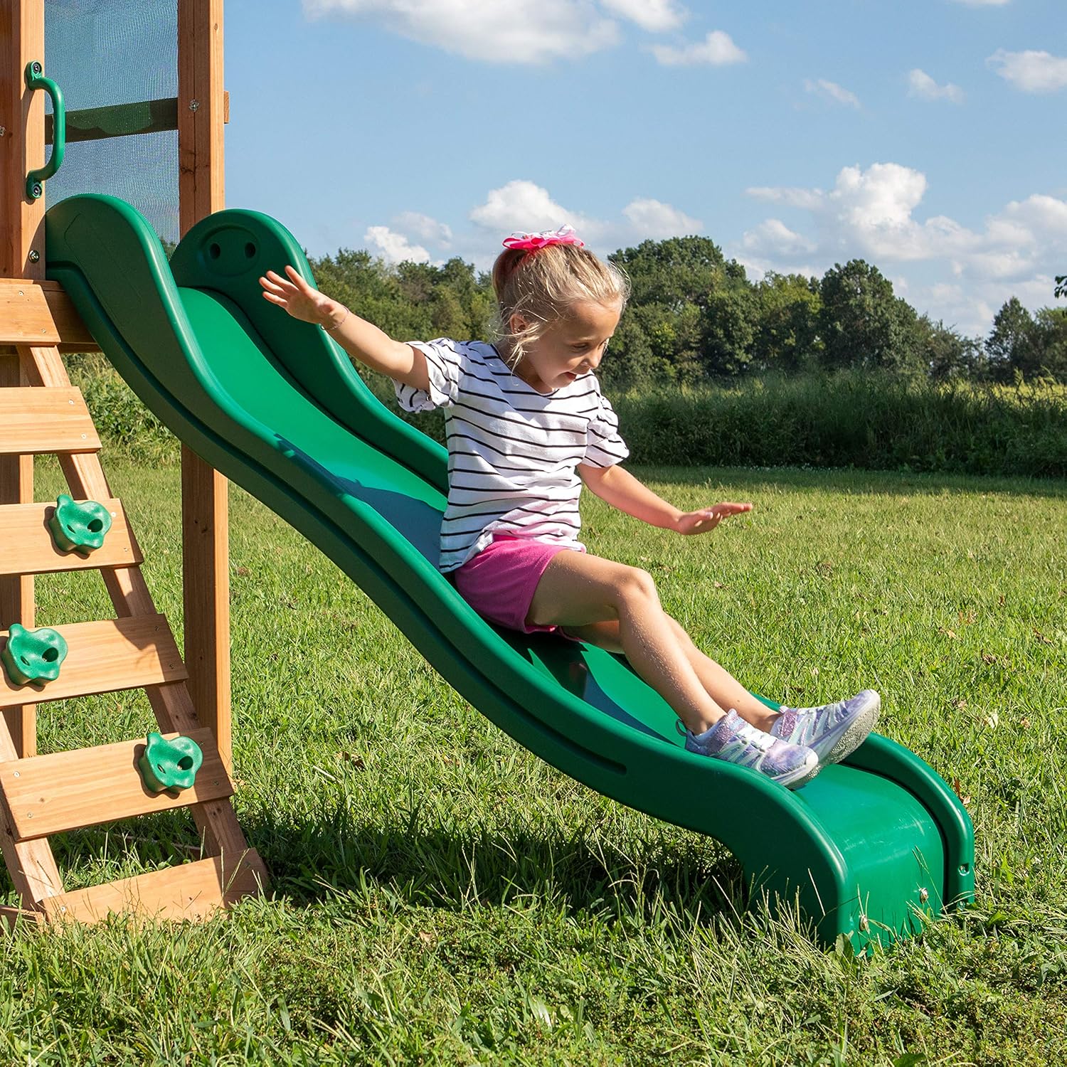 buckley hill all cedar swing set