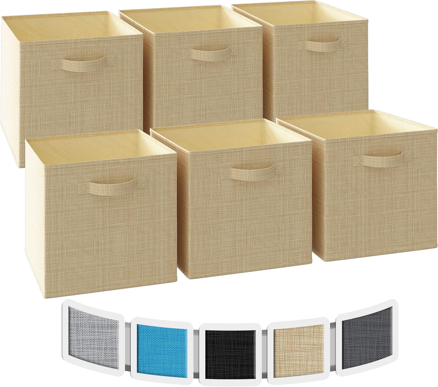 NEATERIZE 33x33x33cm Storage Cubes Set of 6 Storage Baskets