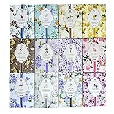12 Scents Scented Sachets - 12 Pack, Long-Lasting Home Fragrance Sachet Bags, Large Fresh-Scented Packets, Sachets for Drawers and Closets