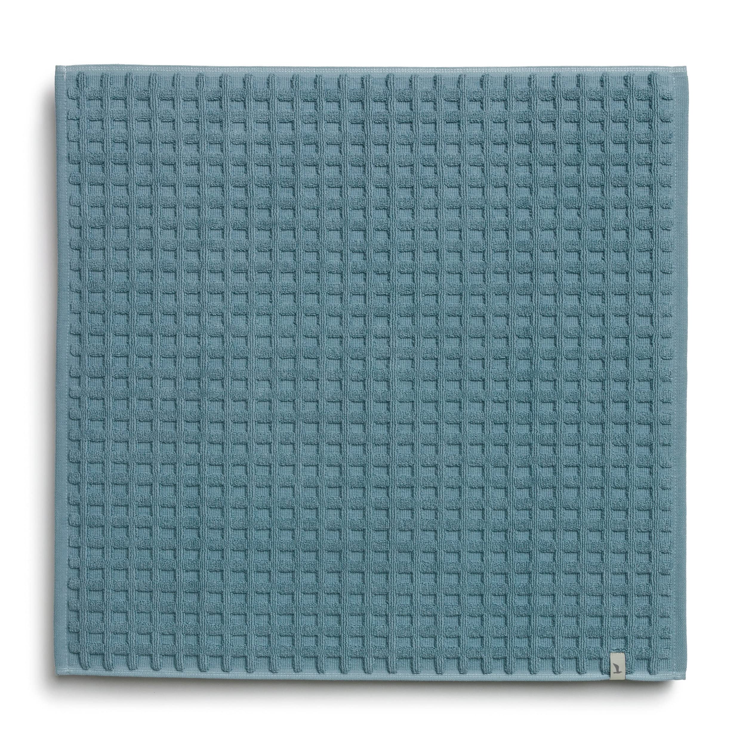 Möve Piquée bath mat 60 x 60 cm, 100% cotton, arctic