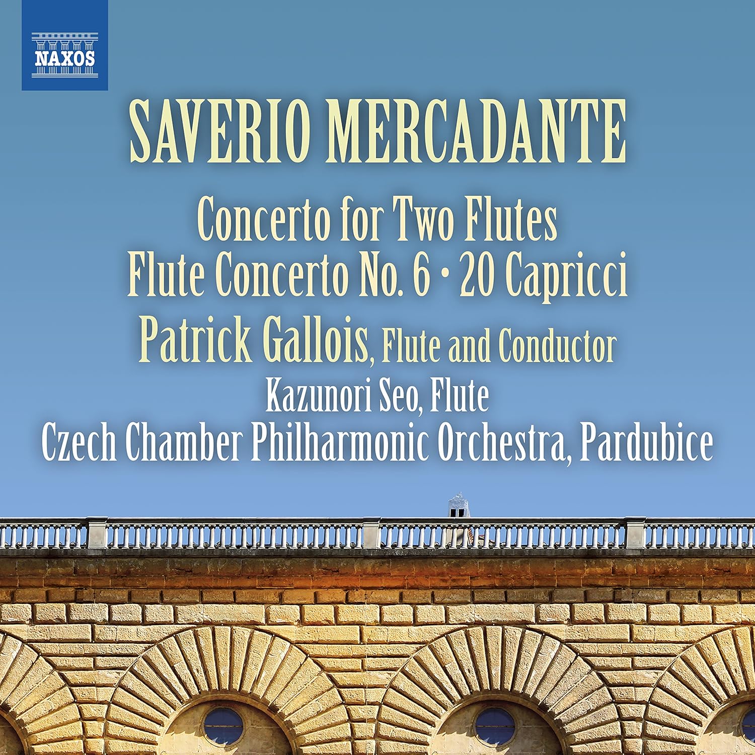 Mercadante Concerto for Two Flutes; Flute Concerto No. 6; 20 Capricci