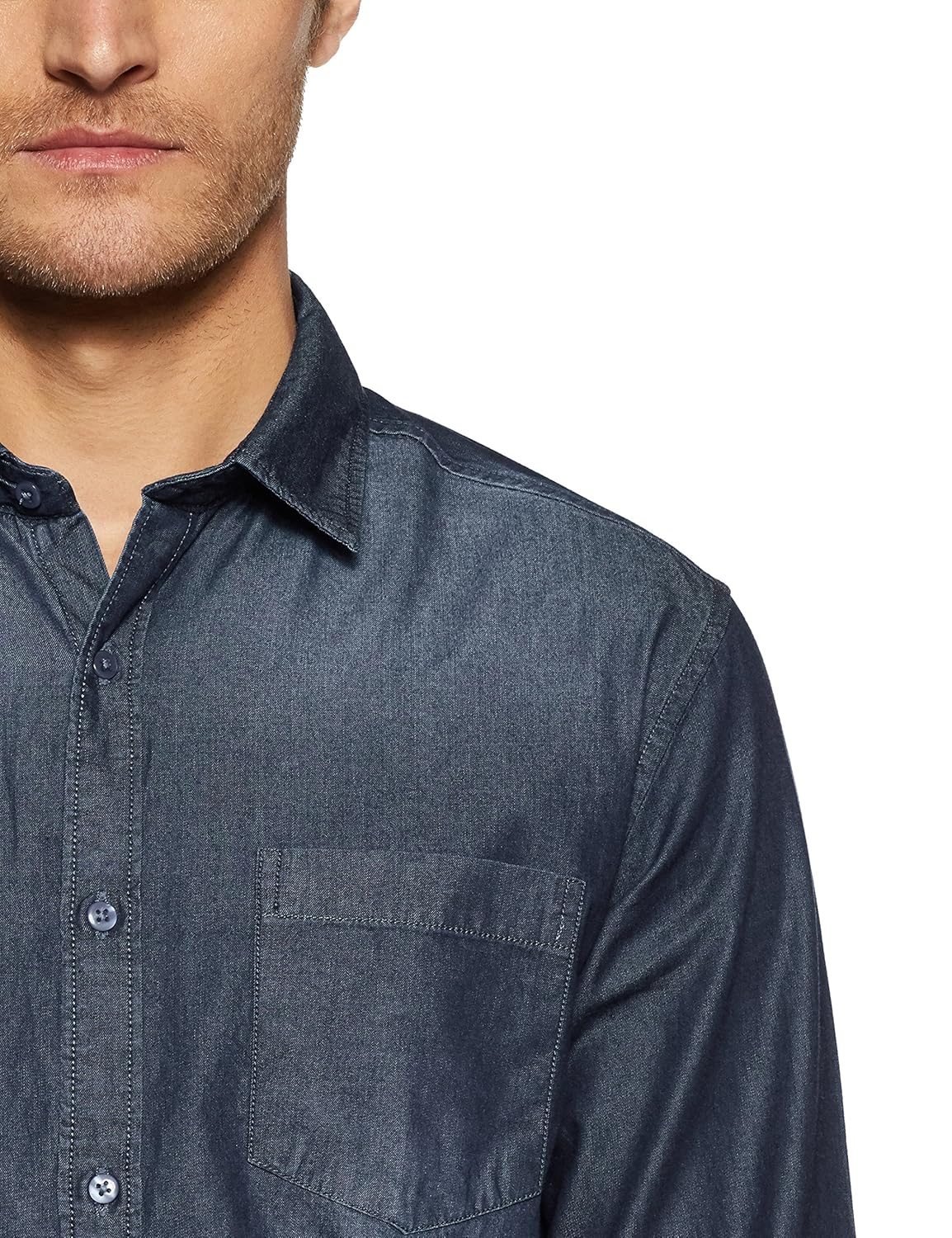 diverse men's solid slim fit casual shirt