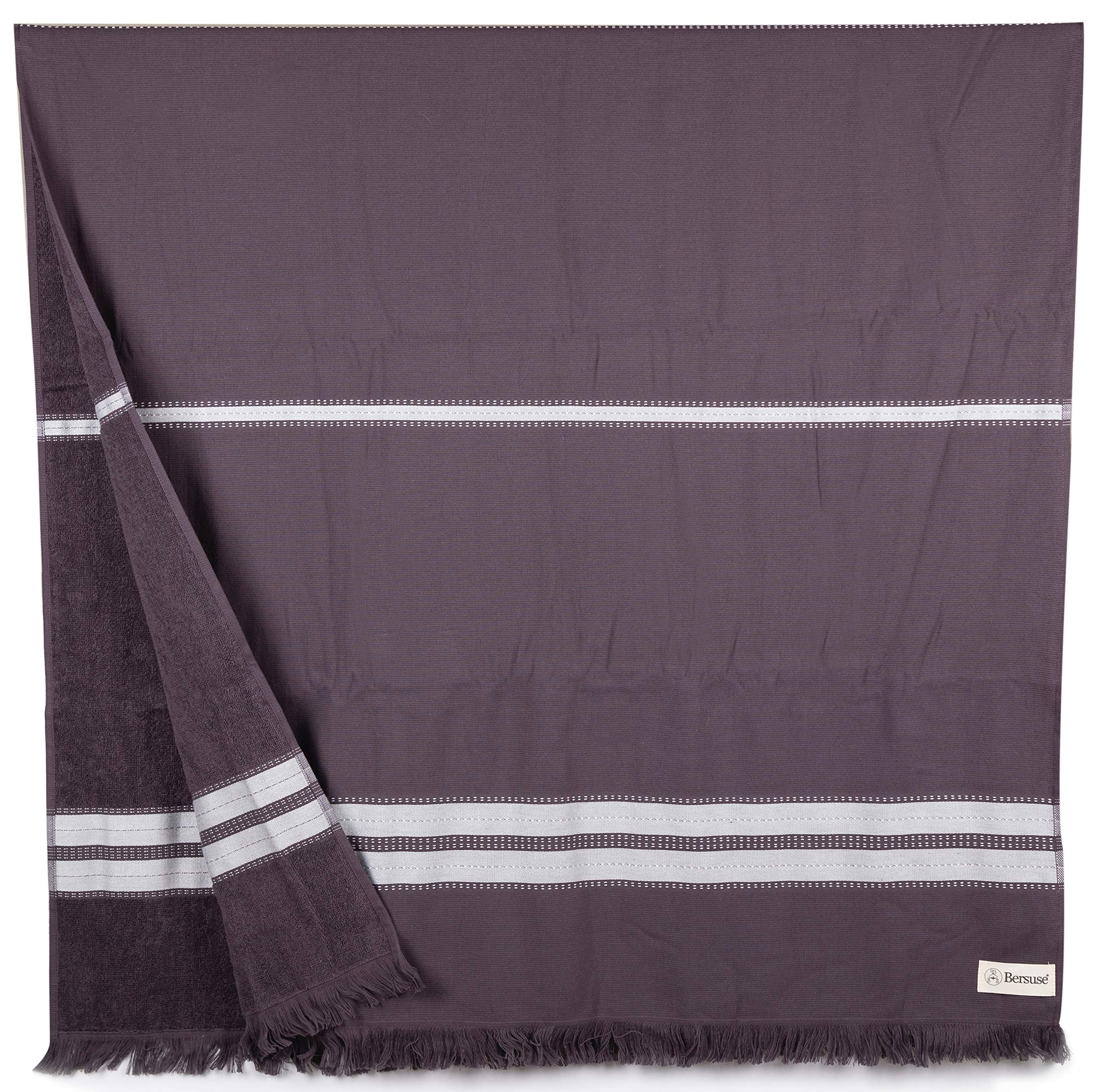 Bersuse 100% Cotton - Cascais Turkish Towel - Anthracite