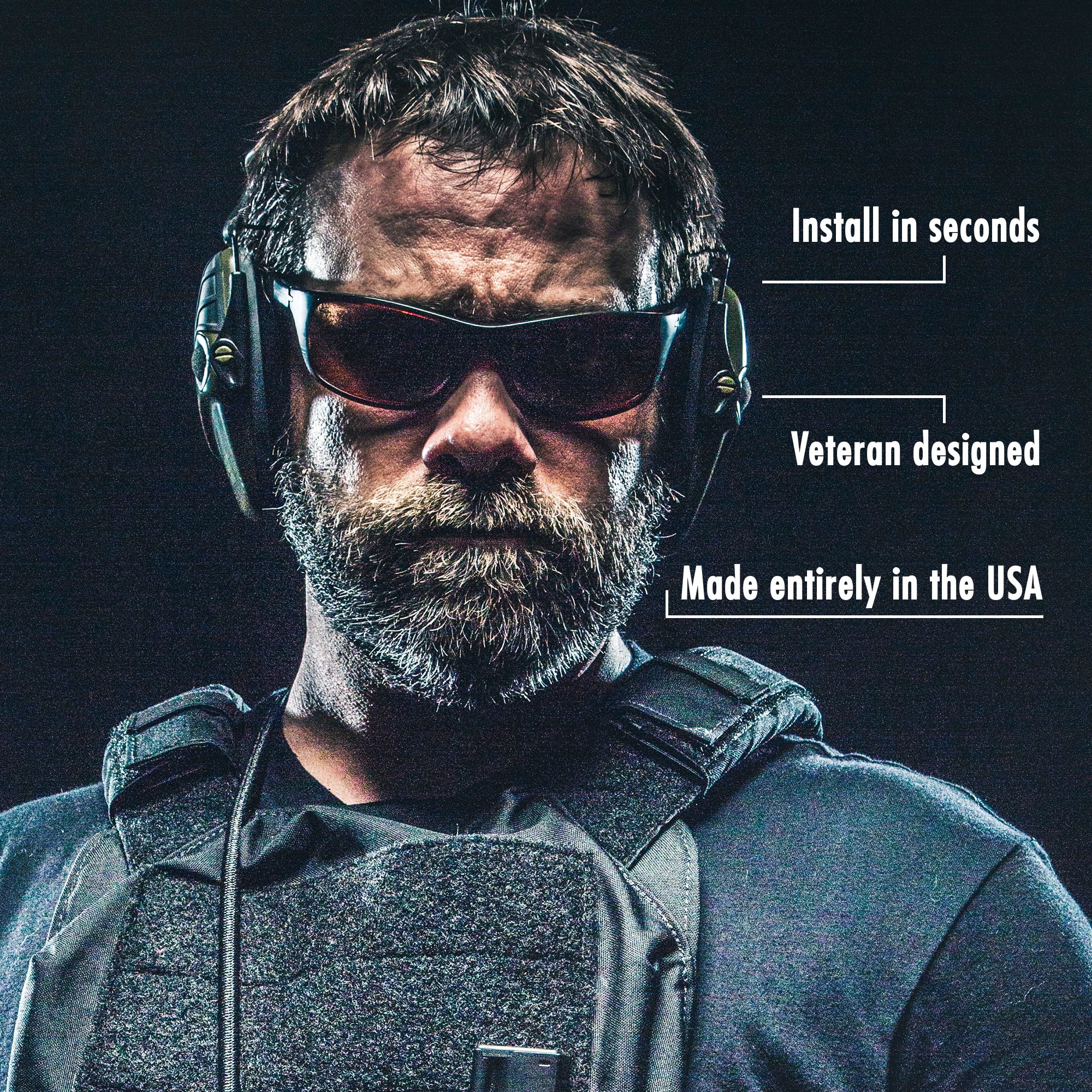 Noisefighters New 2019 Model Thick Gel Ear Pads with Relief Cuts for Glasses Impact Sport