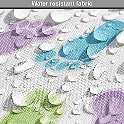 Ambesonne Cartoon Fabric by The Yard, Footprints