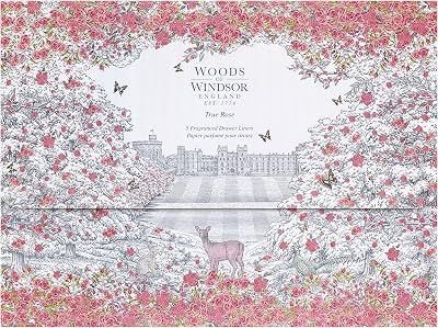 Woods of Windsor True Rose Drawer Liner - Recycled Cardboard