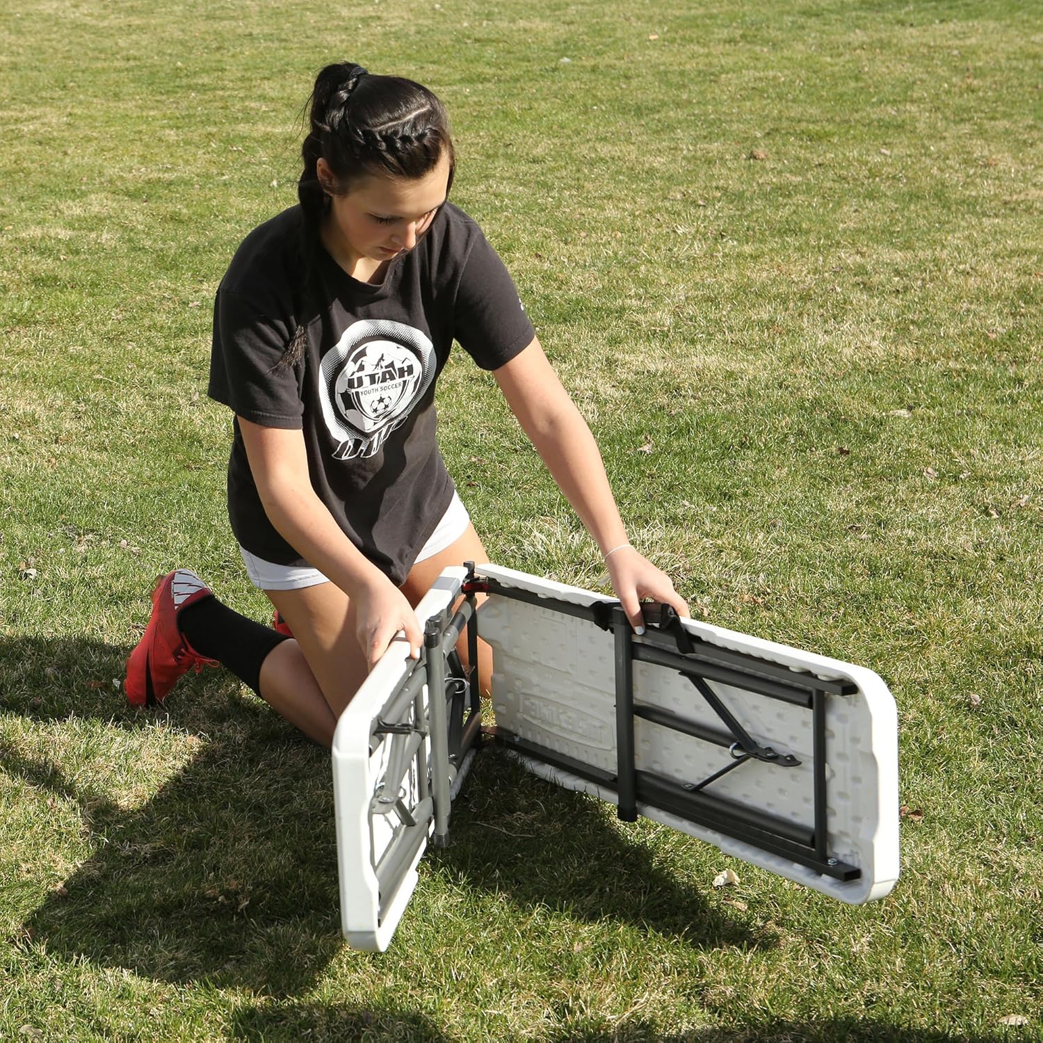 LIFETIME 80305 Portable Folding Bench : Sporting Goods : Garden & Outdoor