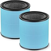 AP0601 Replacement Filter Compatible with AIRTOK AP0601 Air Purifier, 4-in-1 H13 True HEPA and High-Efficiency Activated Carbon Filter, AP0601-RF, 2 Pack