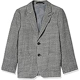 Isaac Mizrahi Slim Fit Boy's Peak Lapel Stretch Tweed Blazer