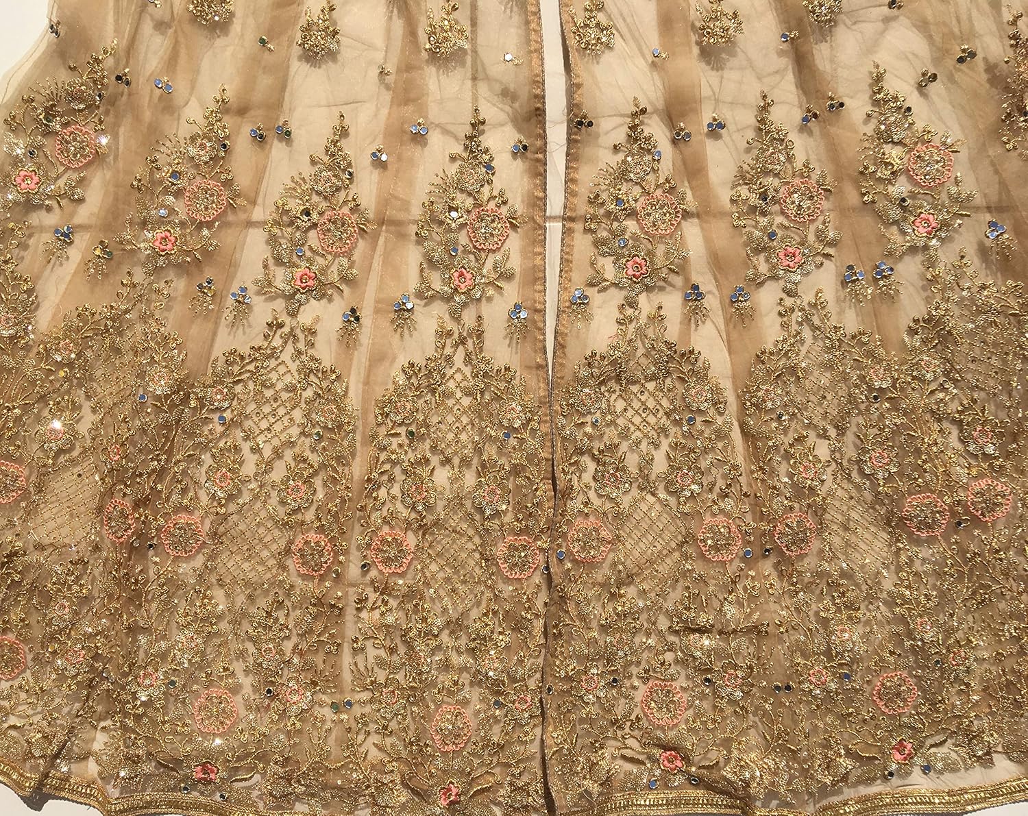 rudraprayag women's net and santoon anarkali gown (5407, gajjari, free size)