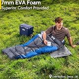 Trail Outdoor Leisure Foil Camping Mat 7mm EVA 180x50cm Black view 2