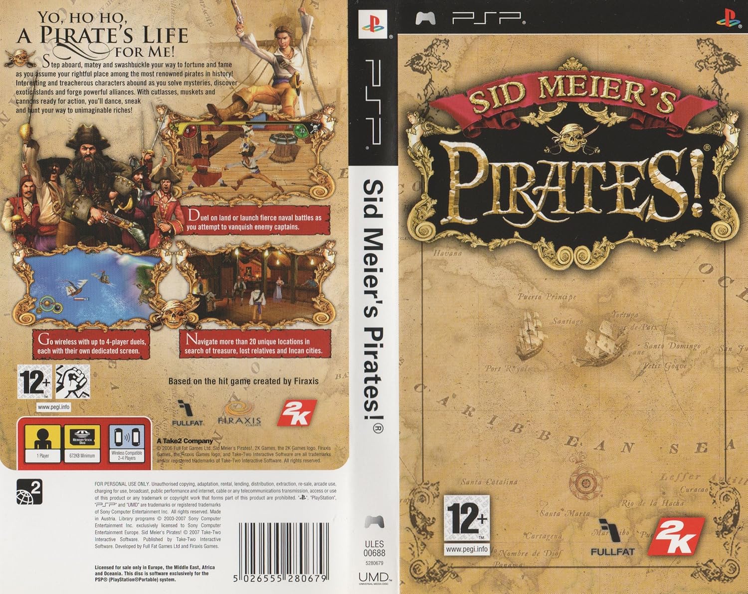 Sid Meier's Pirates (PSP) [import anglais] Amazon.fr Jeux vidéo