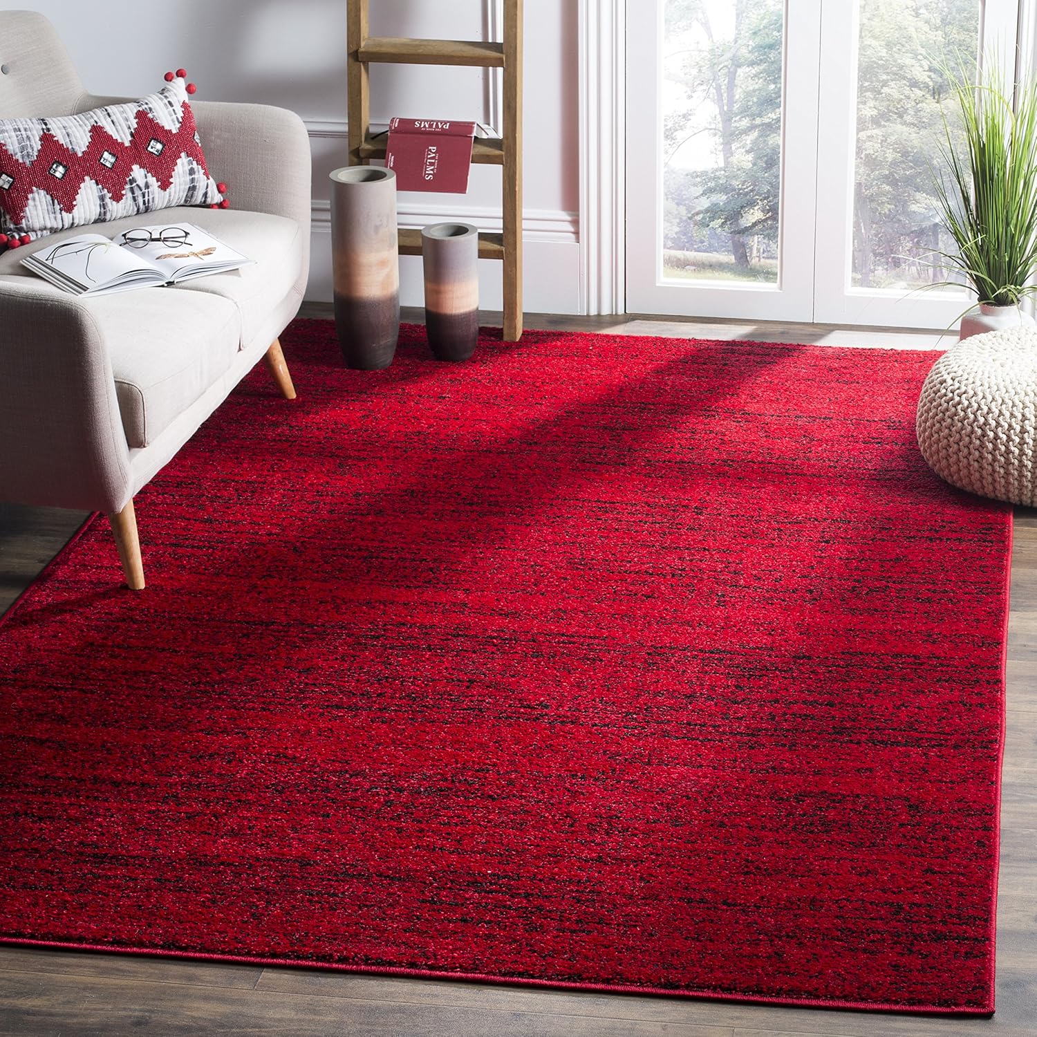 Best black and red rugs for living room