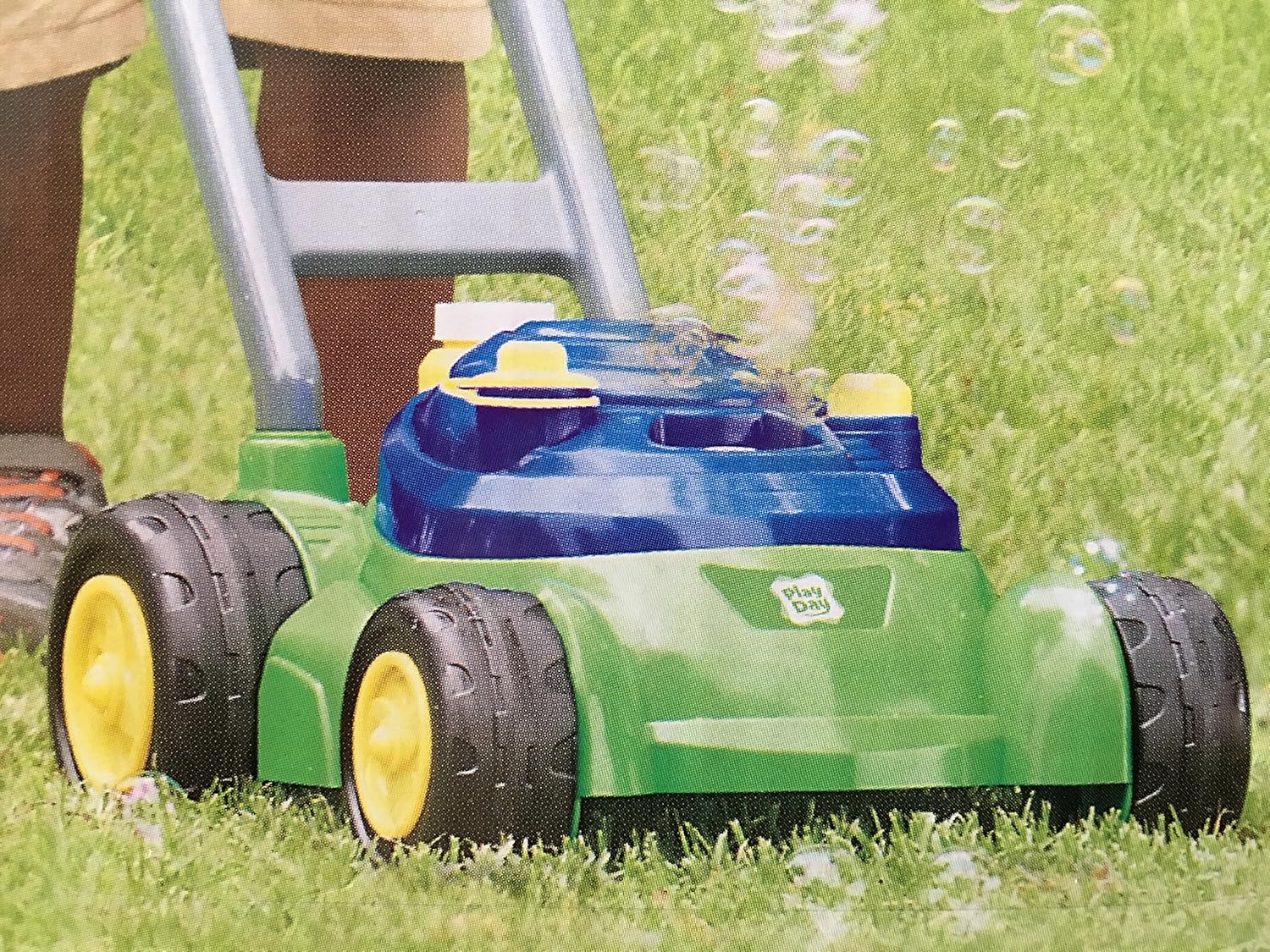 play day bubble mower leaking