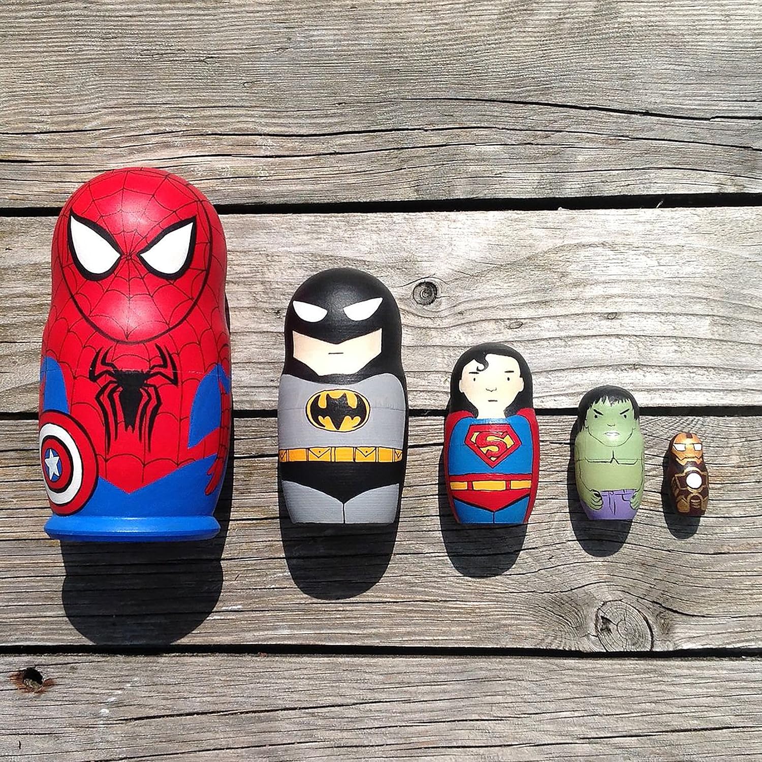 superhero russian dolls