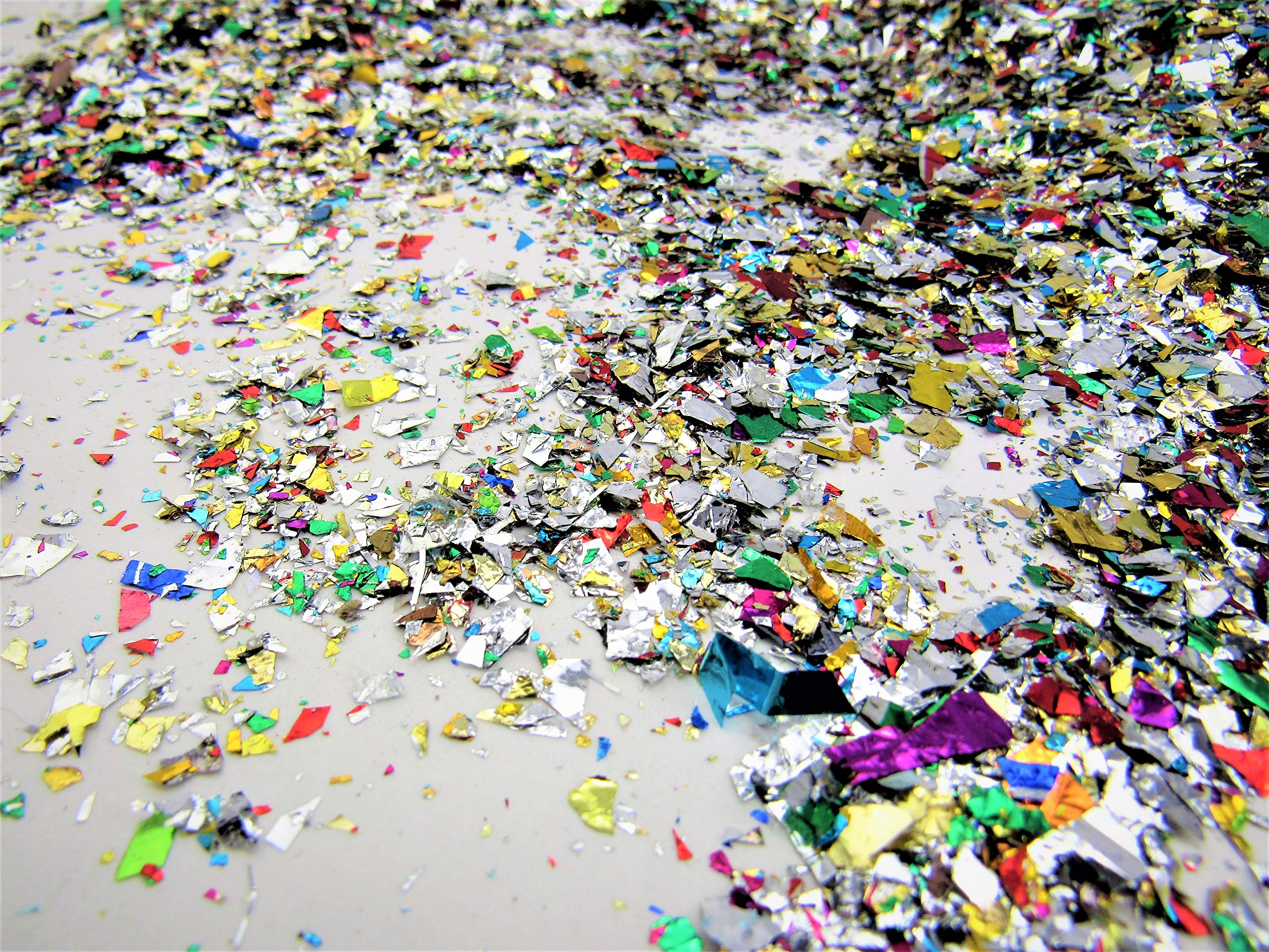 JPACO Sparkle Metallic Confetti (300 Grams) Jumbo Rainbow Foil