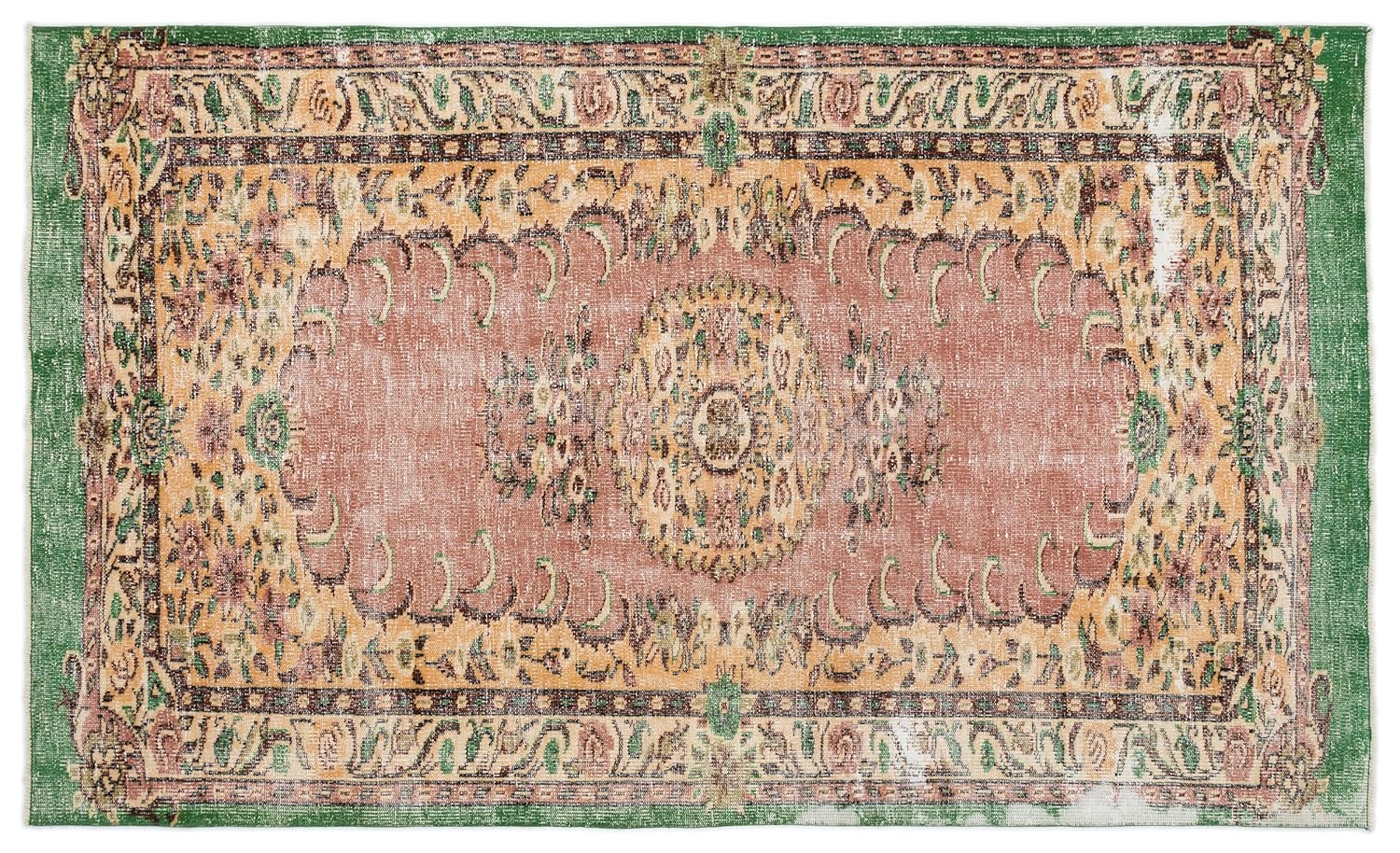 Bespoky ビンテージ 新色 手織 ラグ 自然 ミディアムサイズ X 252 Cm 156 B07hl16my2