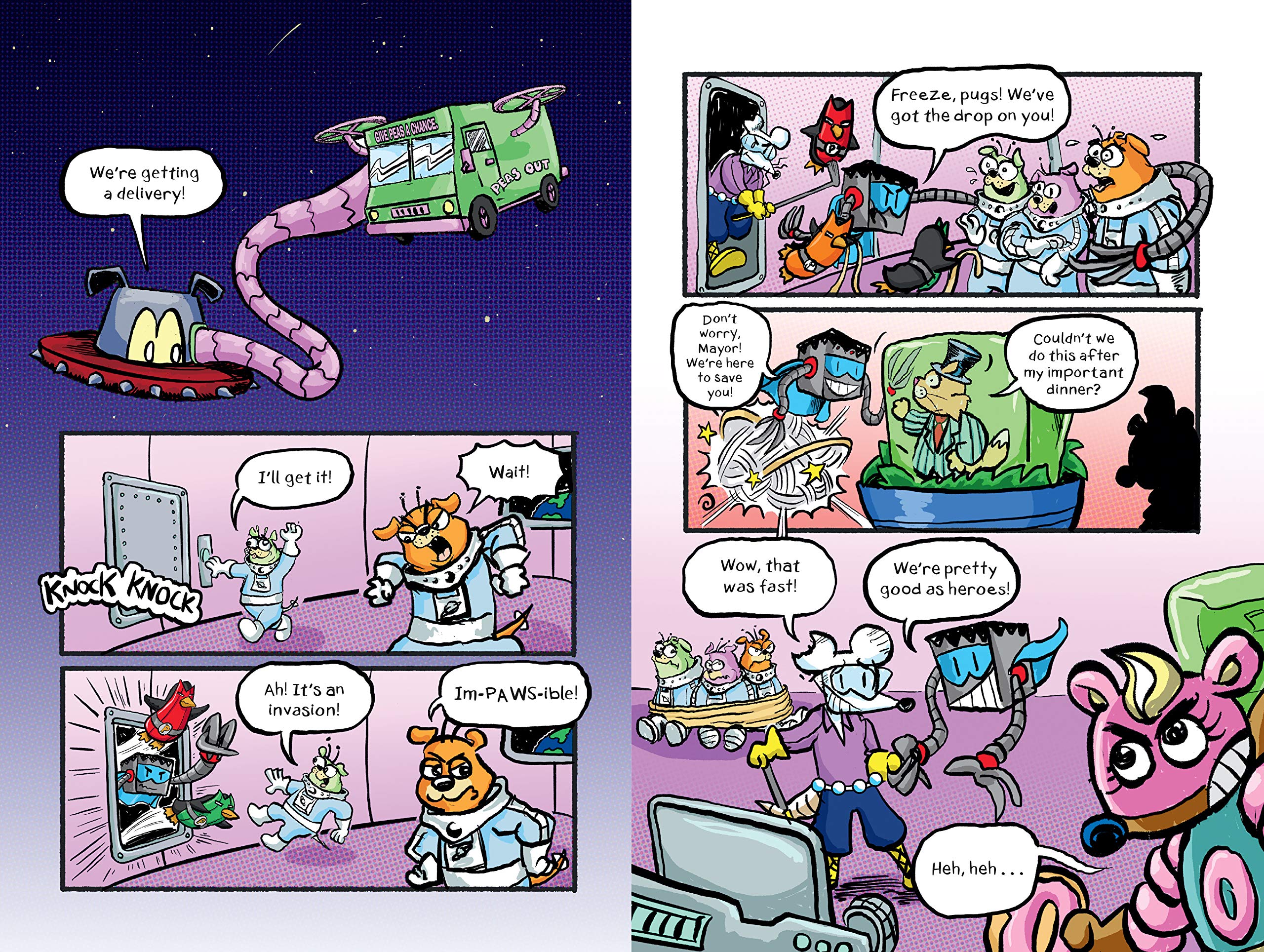 Max Meow Book 3: Pugs from Planet X: (A Graphic Novel)
