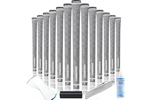 CHAMPKEY Y-PRO Performance Rubber Golf Grips 13 Pack with All Repair Kits - All Weather Control Golf Club Grips - Excellent Traction and Control Golf Rubber Grips