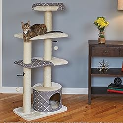 Cat Tree | "Tower" Cat Furniture, 5-Tier Cat Tree