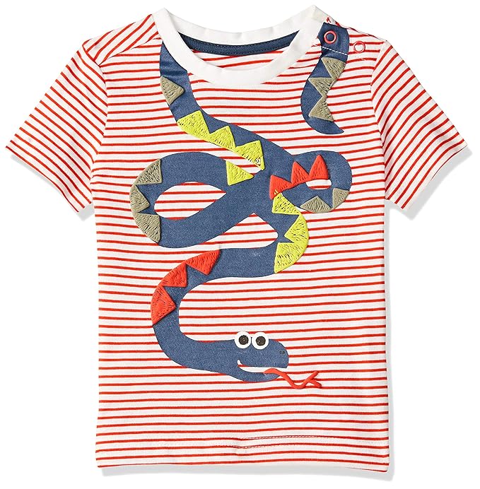 Baby Boys Striped Regular fit T-Shirt