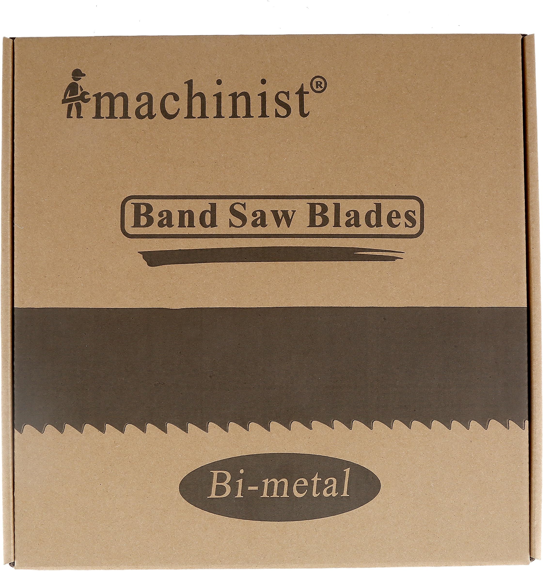 Imachinist S120341014 M42 Bi-Metal Band Saw Blades 120" X 3/4" X 10/14tpi for Metal Variable Teeth
