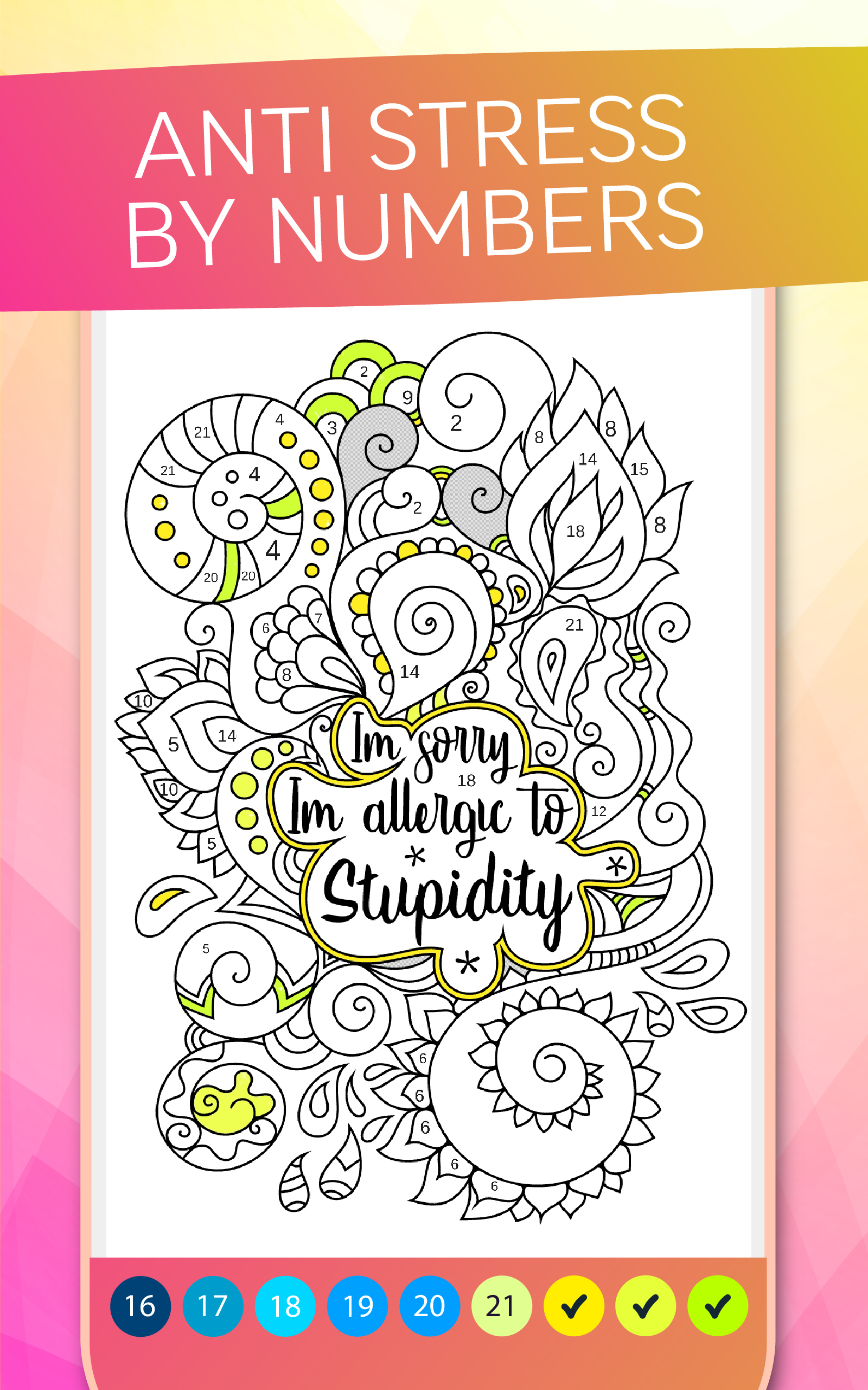 Adults Stress Relieve Coloring Book By Numbers with AnimationAmazon.ca